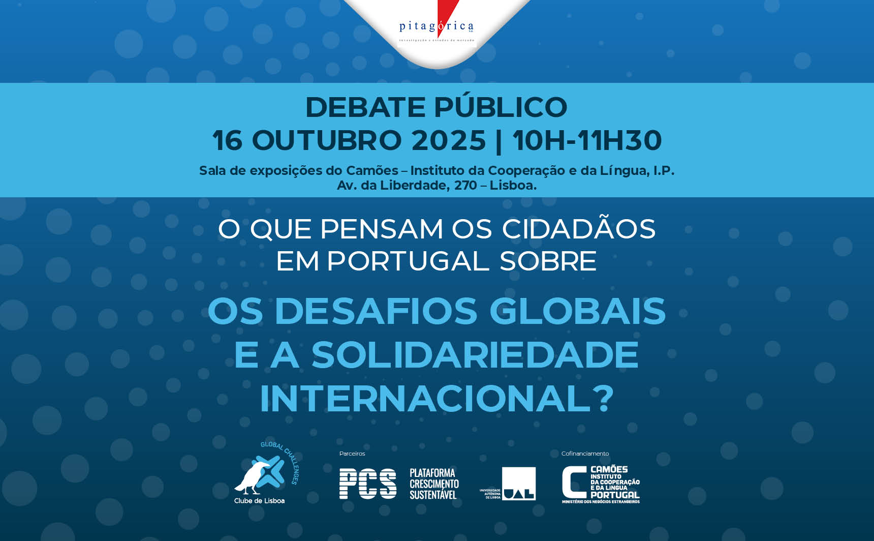 DEBATE PÚBLICO | Resultados da Sondagem sobre Desafios Globais e Solidariedade Internacional