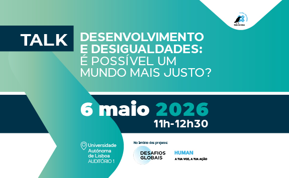 TALK PÚBLICA | Desenvolvimento e Desigualdades:  É possível um mundo mais justo?